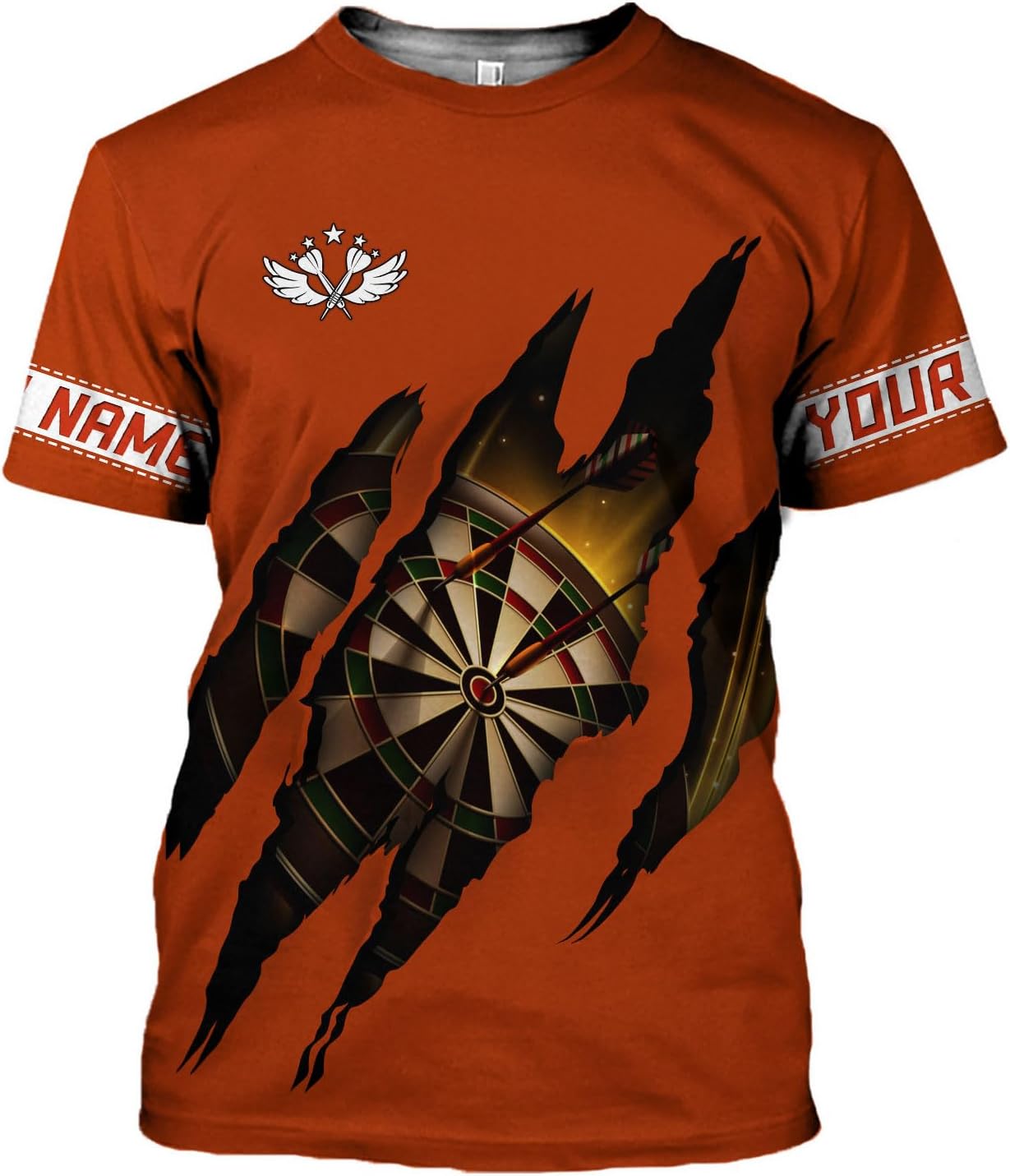 HomeDesign Personalized Dart Shirts, Darts Shirts for Men, Dart Jerseys for Teams, Dartboard Players Shirt Darts Board Gift