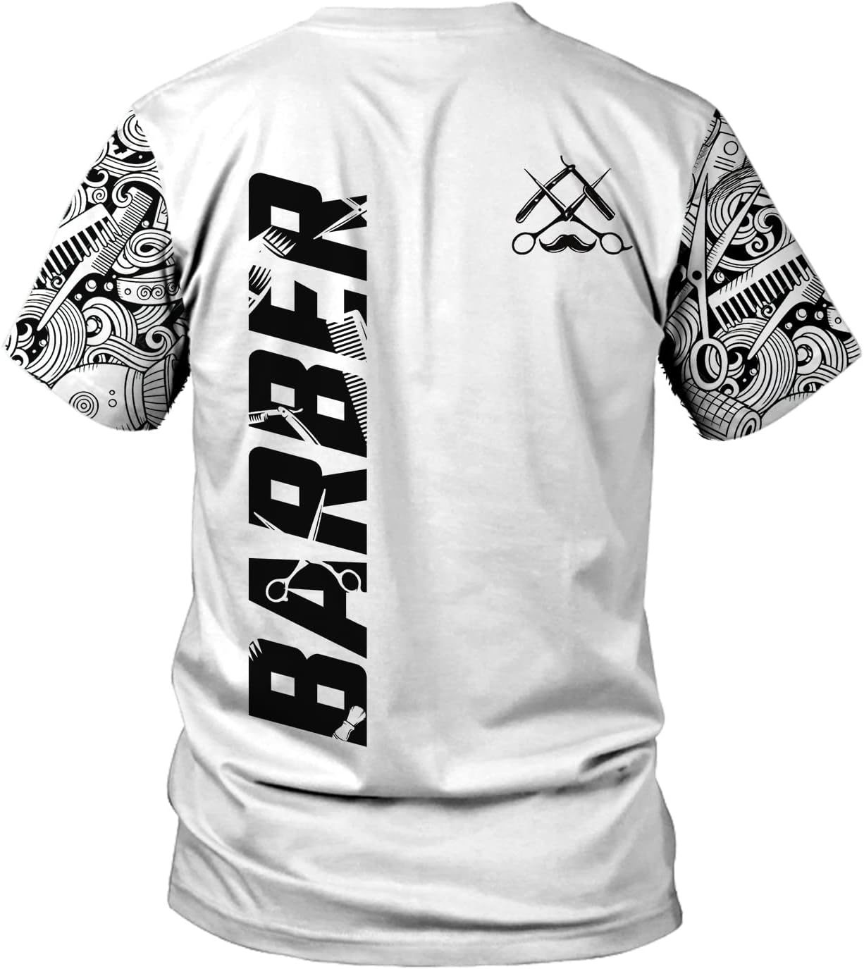 Vybonz Personalized Name Barber Gift for Barber 3D All Over Printed Shirts Gift for Men and Women