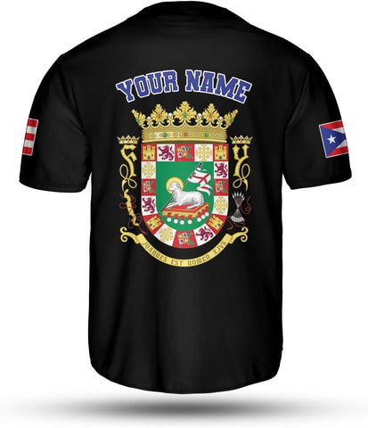 Personalized Puerto Rico Baseball Shirt,Customized Team Name Puerto Rican Baseball Jersey for Men,Women S-5XL