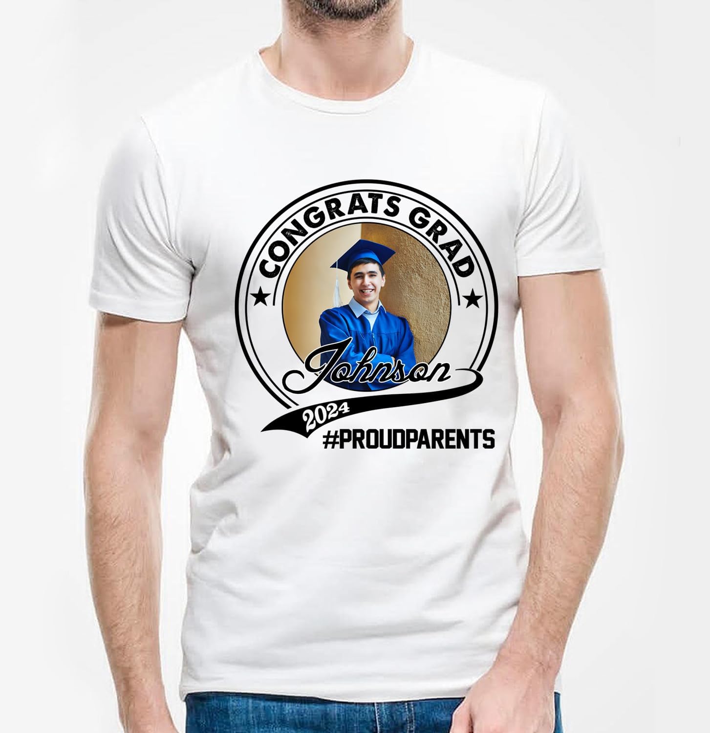 Personalized Graduation 2024 Shirt Proud Family of A Class of 2024 Graduate Class of 2024 Senior Class of 2024 Class of 2024