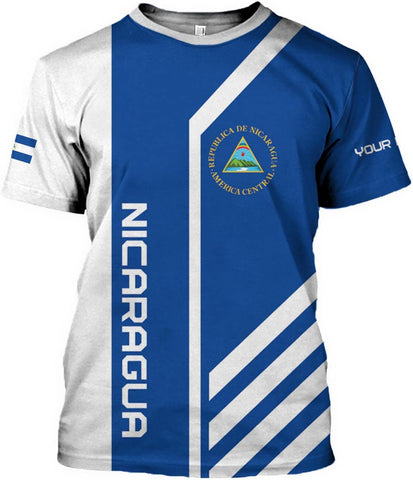 Personalized Nicaragua Shirt Custom Nicaragua Flag Lion Shirt for Men & Women Nicaraguan Camisas T-Shirt, Nicaragua Tshirt