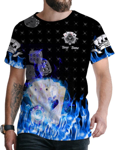 Royal Fight Personalized Poker Shirt 3D Funny Poker Shirt for Men Casino Poker Shirt Gifts Men Women Funny Poker Gift