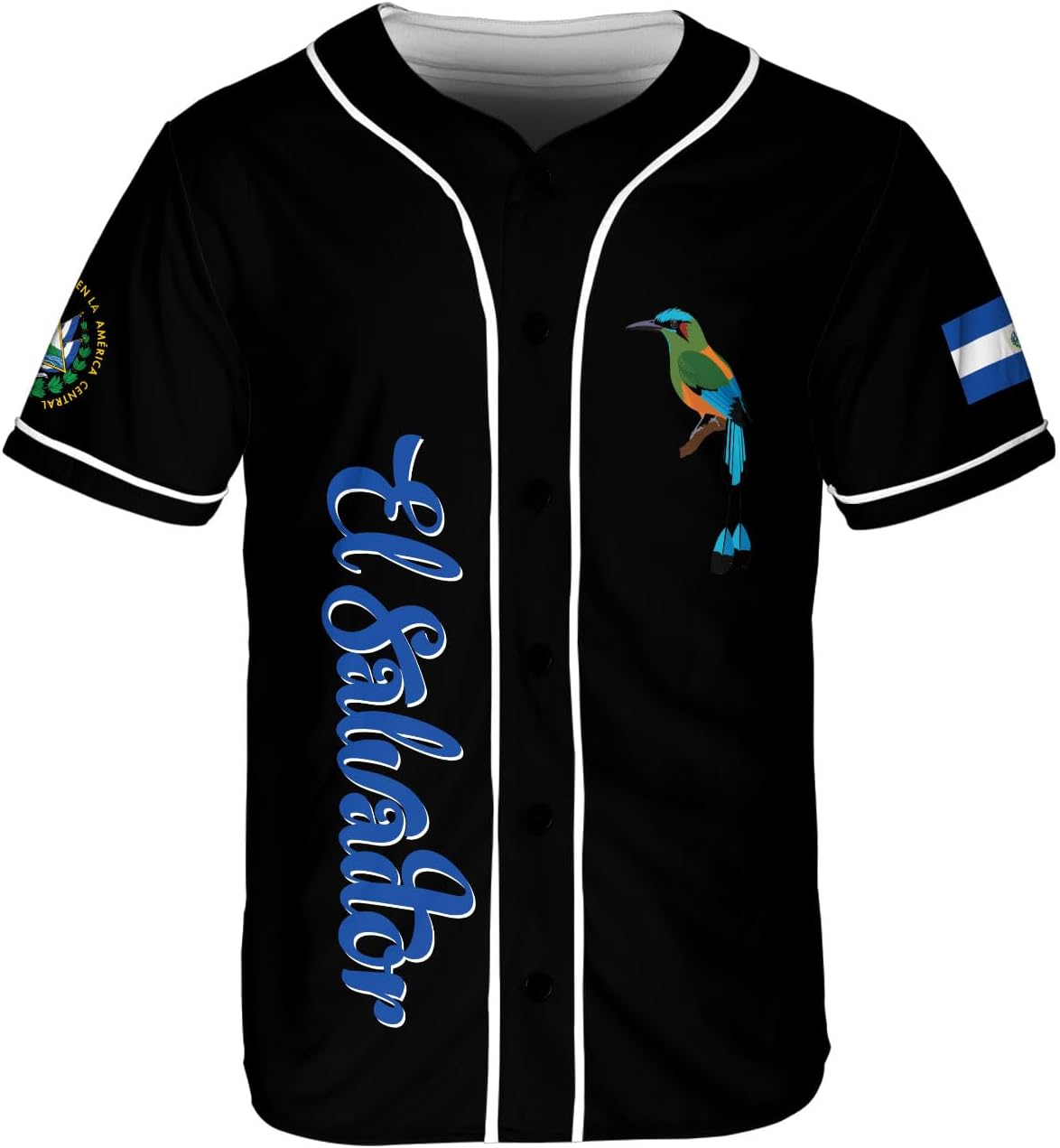 Parvii Personalized El Salvador Baseball Jersey - Proud El Salvador Shirt for Men