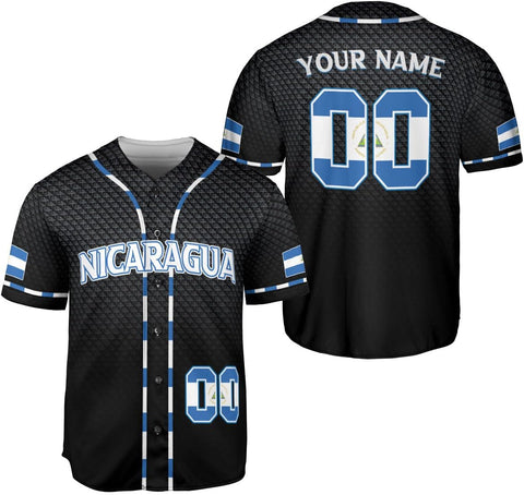 Personalized Nicaragua Baseball Jersey, Custom Nicaragua Baseball Jersey for Men & Women, Nicaraguan Camisas Shirt