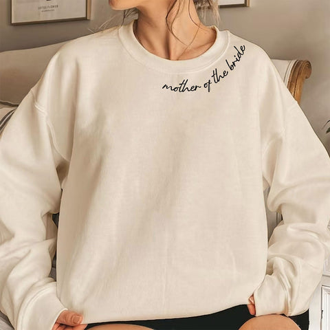 Personalized Mother of The Bride Shirt, Mother of The Groom Shirt, Mother of The Bride Sweatshirt for Women, Bride Mom