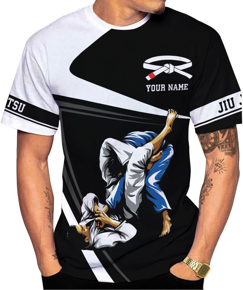 Personalized Jiu Jitsu 3D Shirts for Men, Women Jiu Jitsu Shirt, Jiu Jitsu Gifts, Jiu Jitsu T Shirt, Jujitsu Gifts (HD299)