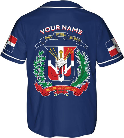 Podagree Personalized Dominican Republic Baseball Jersey Shirt,Team Name Republic Dominicana Baseball Jersey for Men,Women
