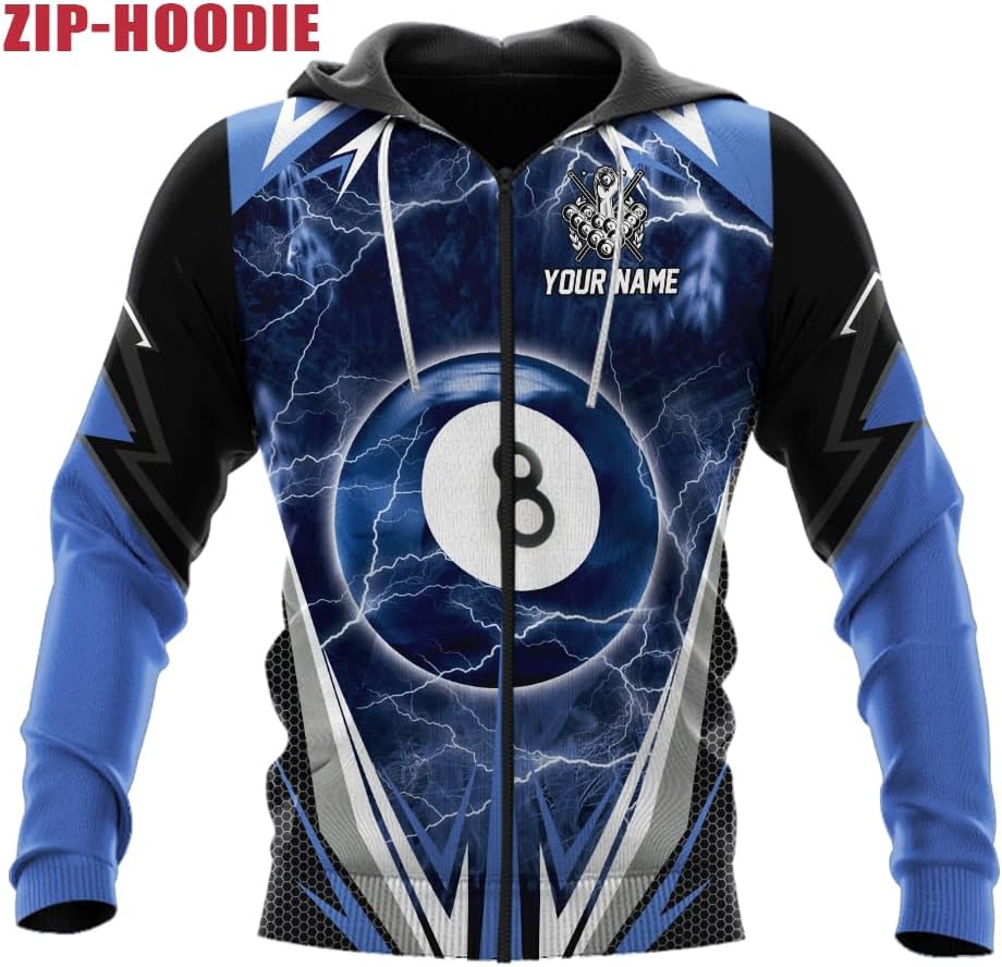 Pretyprints Personalized 3D Billiard Shirt Custom Name Men Women Team Apparel Pool 8 Ball Flag Tshirt Billiards Shirts Gift