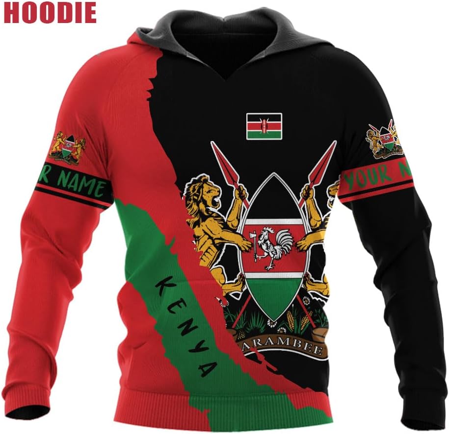 Personalized Kenya Flag 3D Shirts - Kenyan Pride Gift