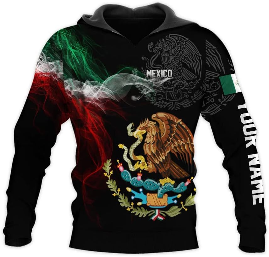 Personalized Name Mexican Shirts for Men, Customized Mexico Shirts for Men, Mexico Shirts for Women Mexico Shirt Eagle Flag