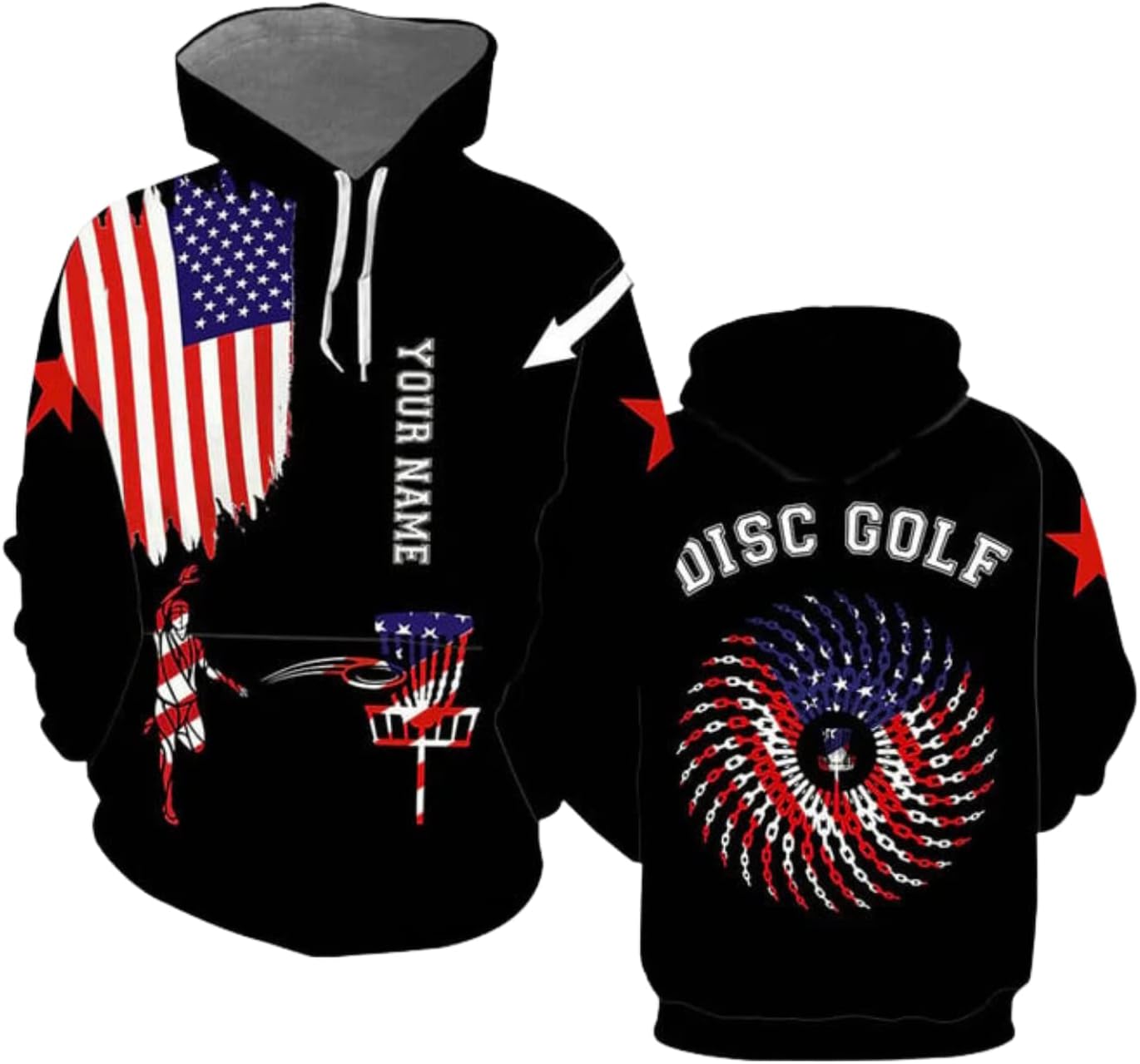 Personalized Disc Golf T-Shirt 3D All Over Printing S-5XL, Disc Golf Shirts for Men, Mens Disc Golf Tee Shirt