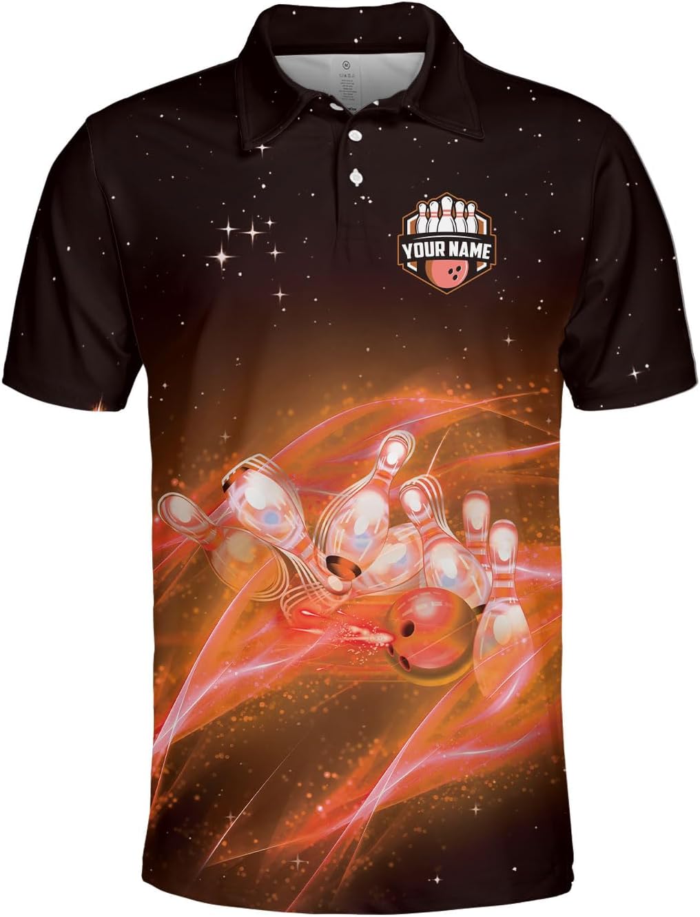 Personalized Bowling Shirts for Men, Men's Bowling Polo Shirts Short Sleeve, Bowling Team Shirts for Men and Women