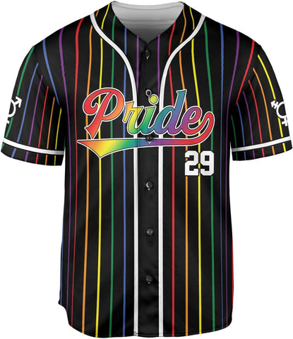 AOVL Personalized LGBT Pride Baseball Jersey Pride Hand LGBT Flag Jersey Rainbow Les Gay Shirts LGBT Pride Month Jerseys