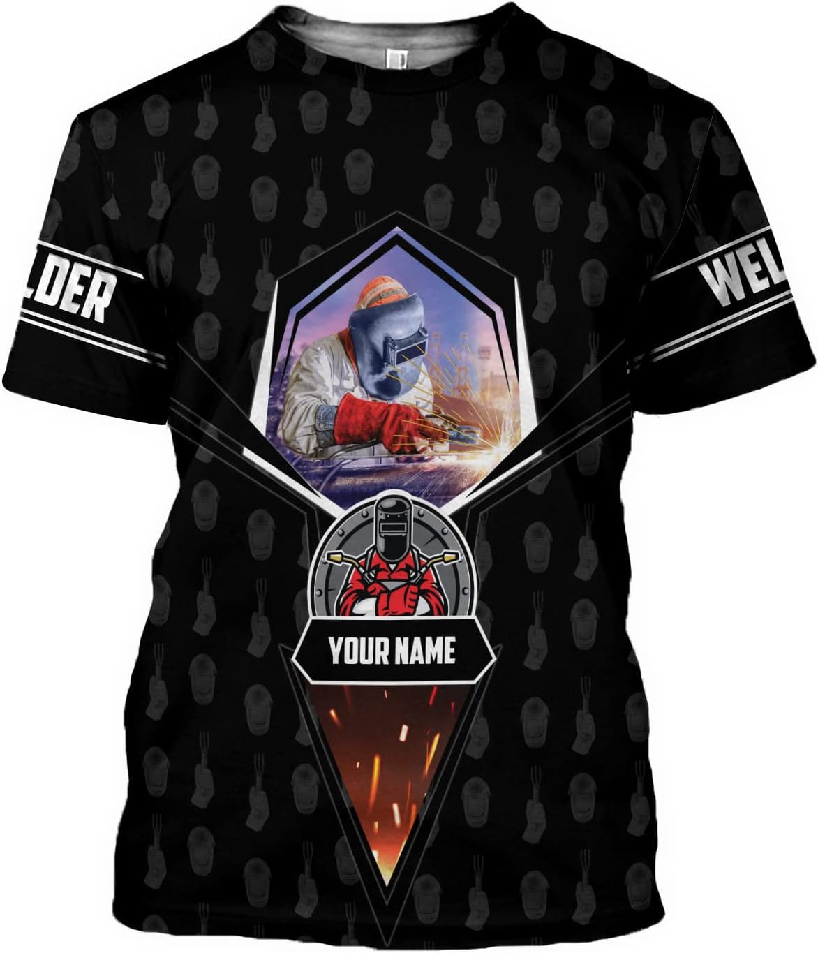 Personalized Welder Shirt Custom Welder Shirts Welding 3D T Shirts Welder Tshirt for Men and Women