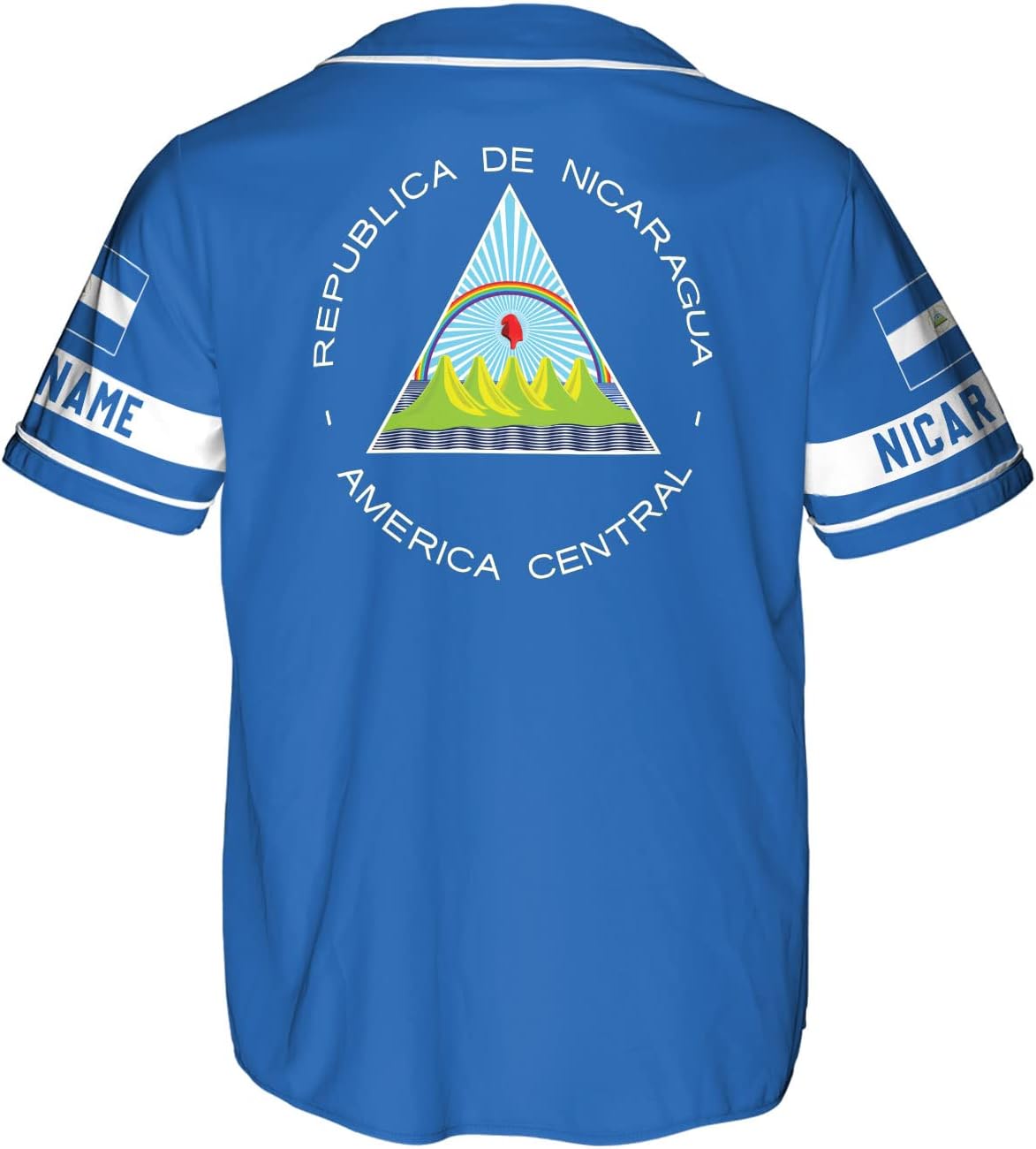 Royal Fight Personalized Nicaragua Baseball Jersey Custom Nicaragua Baseball Jersey for Men Women Nicaraguan Camisas Shirt