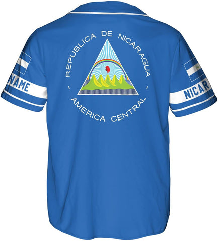 Royal Fight Personalized Nicaragua Baseball Jersey Custom Nicaragua Baseball Jersey for Men Women Nicaraguan Camisas Shirt