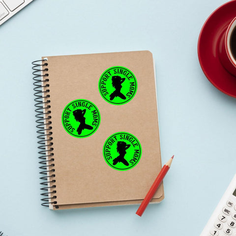 (3 Pcs) I Support Single Moms Sticker, Stripper Stickers, Dirty Hard Hat Stickers - Stickers for Laptop Water Bottle Phone Car Window Helmet Vinyl Stickers 3 Inches