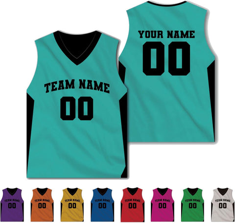 mostprints Personalized Basketball Custom Team Name Number Logo Reversible Jerseys Sport Shirt for Men Women Youth Uniform