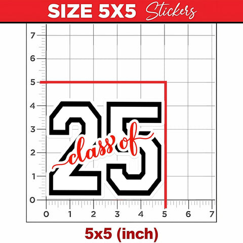 3 Pcs Class of 2025 Stickers, Class of 2025 Decorations, Graduation 2025, 2025 Senior- Stickers for Laptop Water Bottle Phone Car Window Helmet Vinyl Stickers 2-6 Inches (5x5)