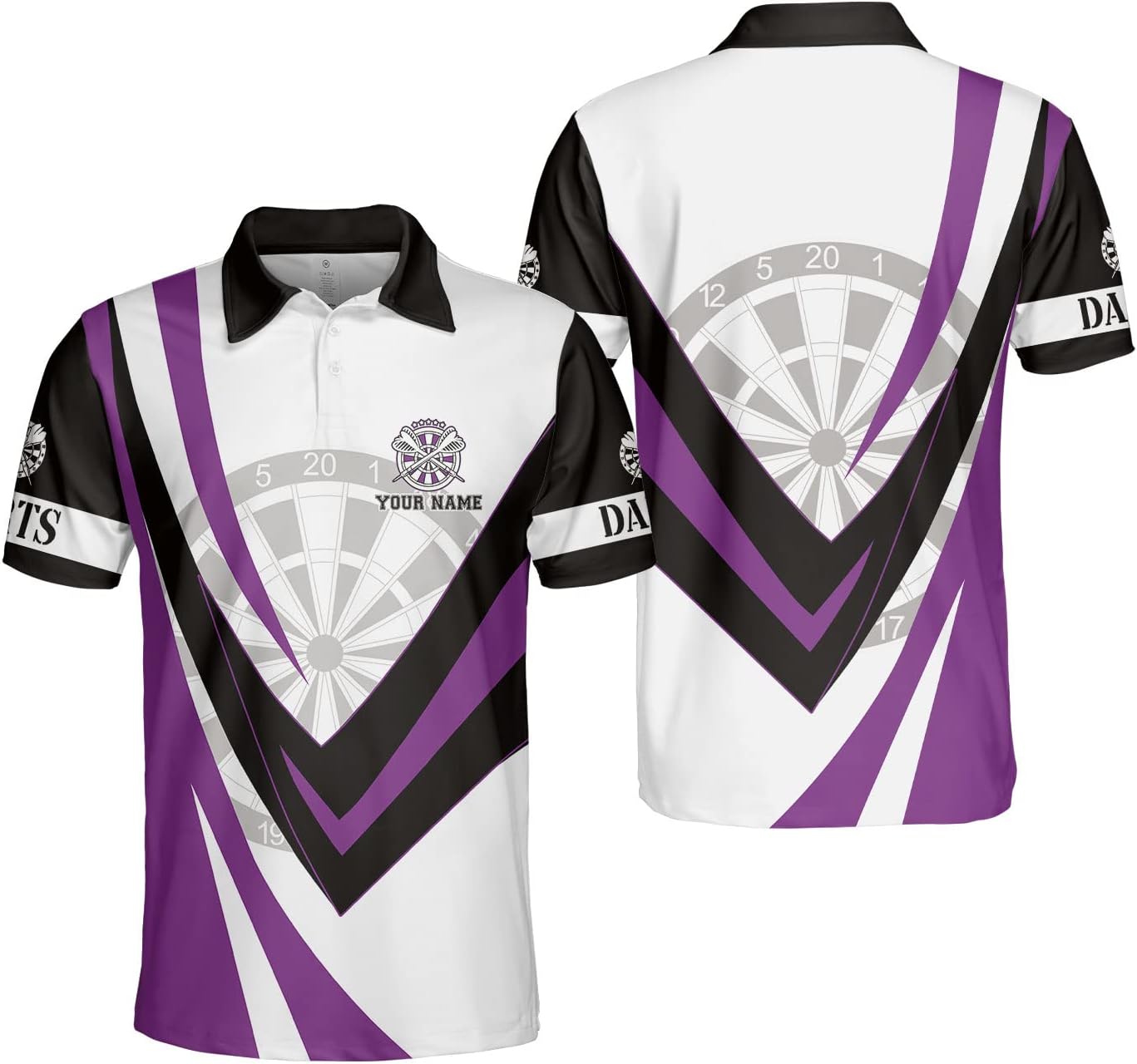 Personalized Name Dart 3D Polo Shirt, Dart Shirts, Mens Dart Shirts, Funny Dart Tshirts, Dart Team Shirts Gifts (PL03)