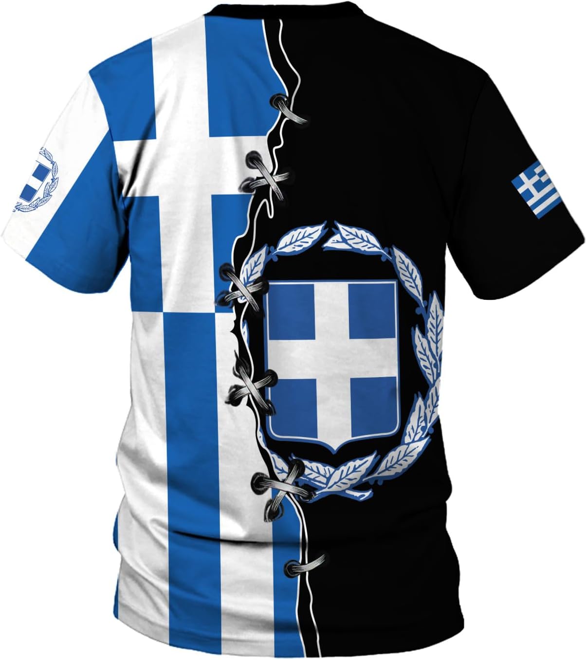 Suseaz Personalized Greece Hoodie Greek Coat of Arms Flag Grecian 3D Sweatshirt Greece Zip Hoodie Grecian Pride Gift Shirt