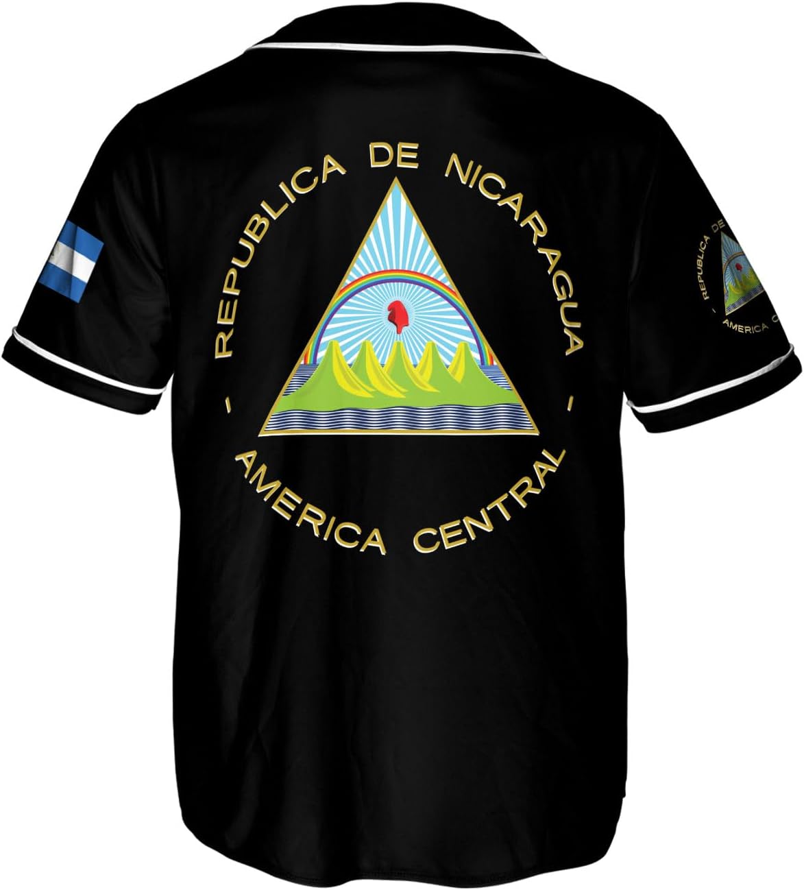 Podagree Personalized Nicaragua Baseball Jersey Shirt Name Nicaraguan Baseball Jersey for Men & Women Nicaraguan Camisas