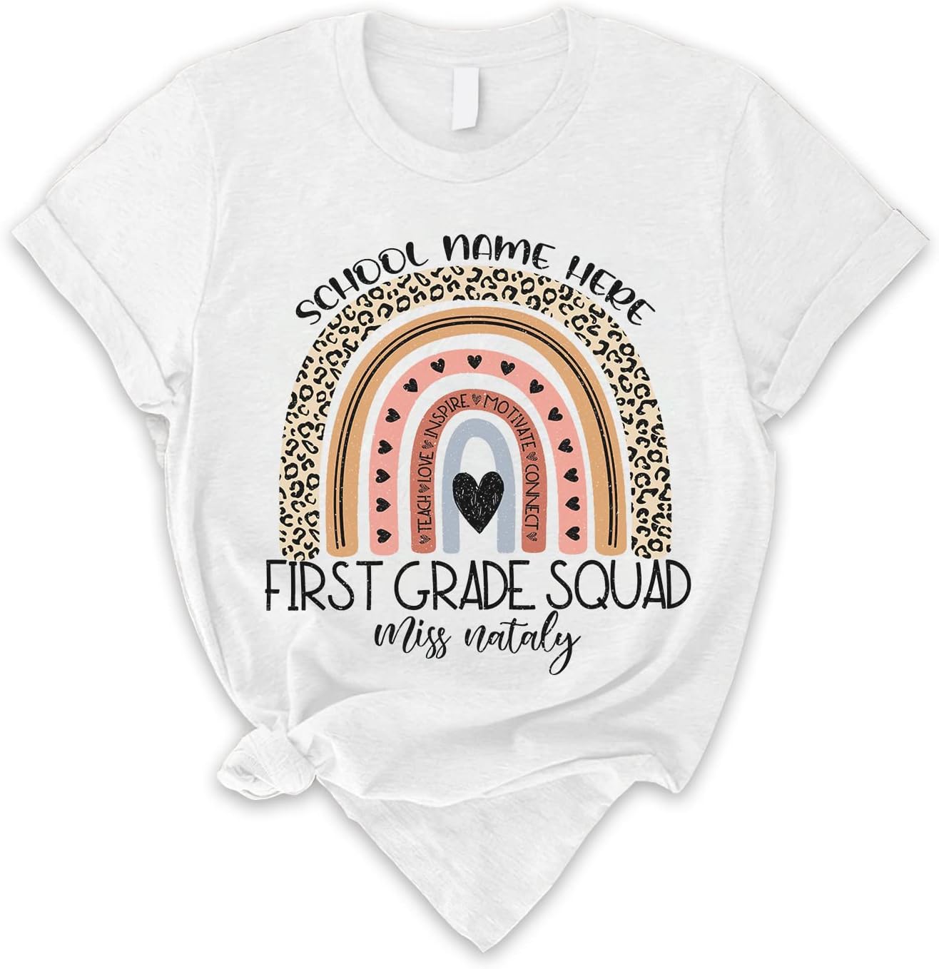Personalized Teacher Shirt, Teacher Name Shirt, Custom Grade Kindergarten Teacher, Preschool Teacher Shirts Teacher Gift