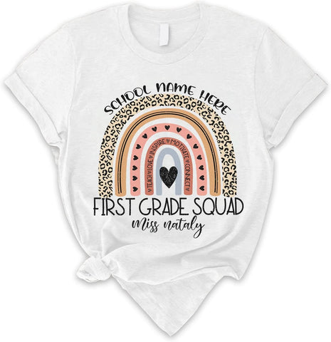 Personalized Teacher Shirt, Teacher Name Shirt, Custom Grade Kindergarten Teacher, Preschool Teacher Shirts Teacher Gift