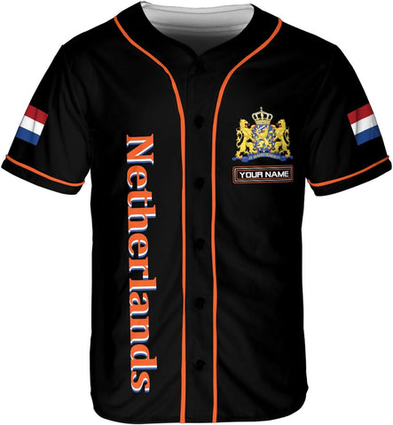 Leprints Personalized Netherlands Jersey, Netherlands Soccer Shirt Baseball Dutch Pride Flag Jersey Men Women Country Shirts