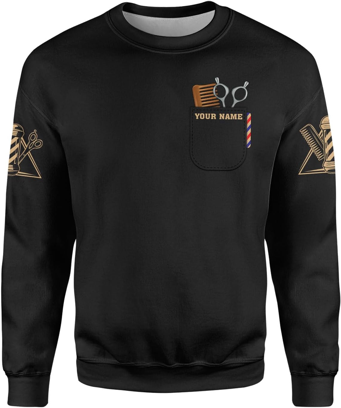 Custom 3D Barber Shirt for Men Women Gift Personalized Hair Stylist Tee Barbershop Apparel Hairdresser Printed Uniform