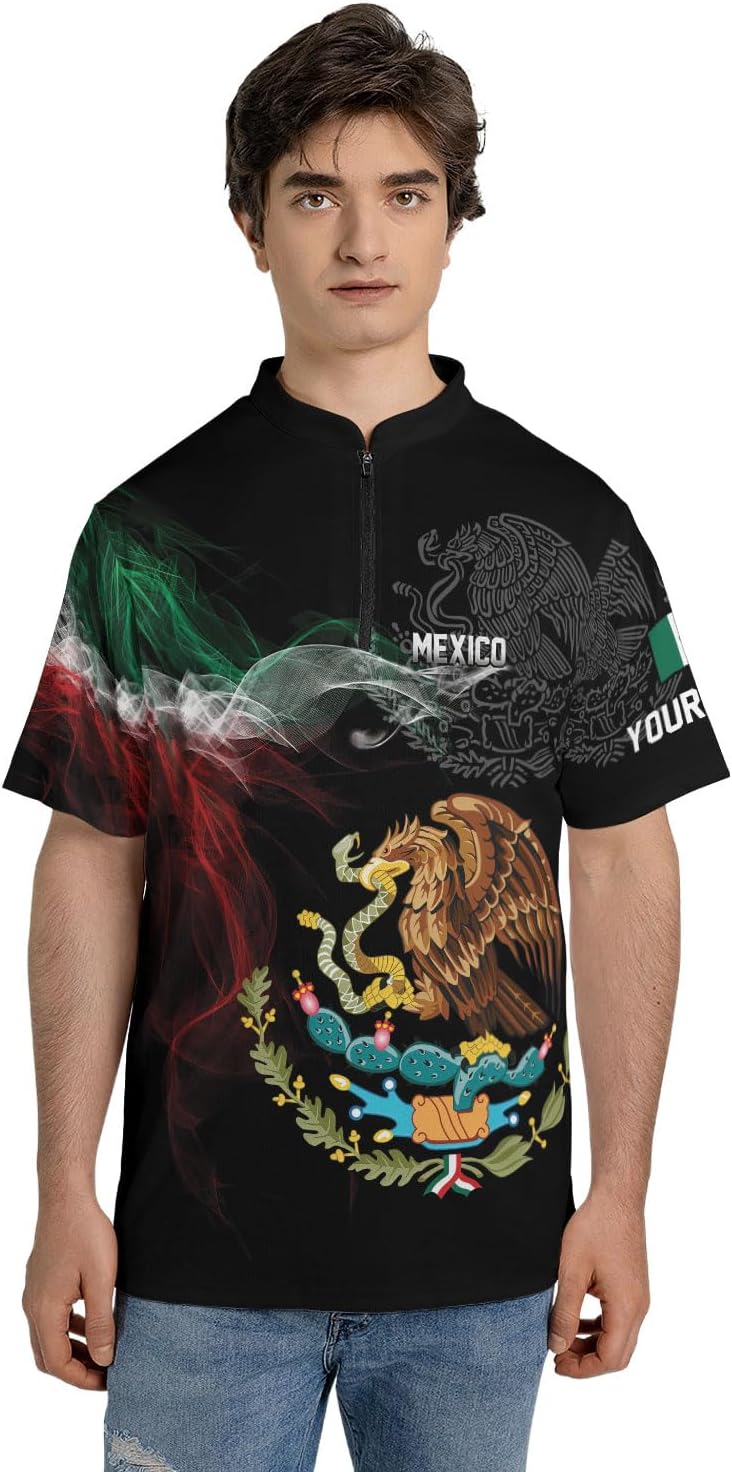 Mostprints Personalized Name Mexican Jersey Shirts for Men, Customized Mexico Shirts for Men, Mexico Shirts for Men, Women