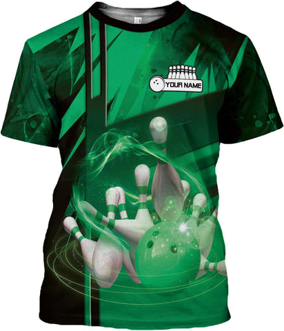 Intenprints Personalized Bowling Shirt Custom Bowling Shirts Bowling Gift Bowling Shirts for Women & Men Bowling Shirt Team