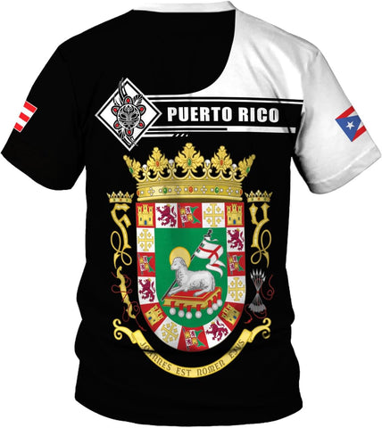 Mostprints Personalized Name Puerto Rico Shirt, Customized Puerto Rico Shirts for Men and Women, Puerto Rico Flag T-Shirt3