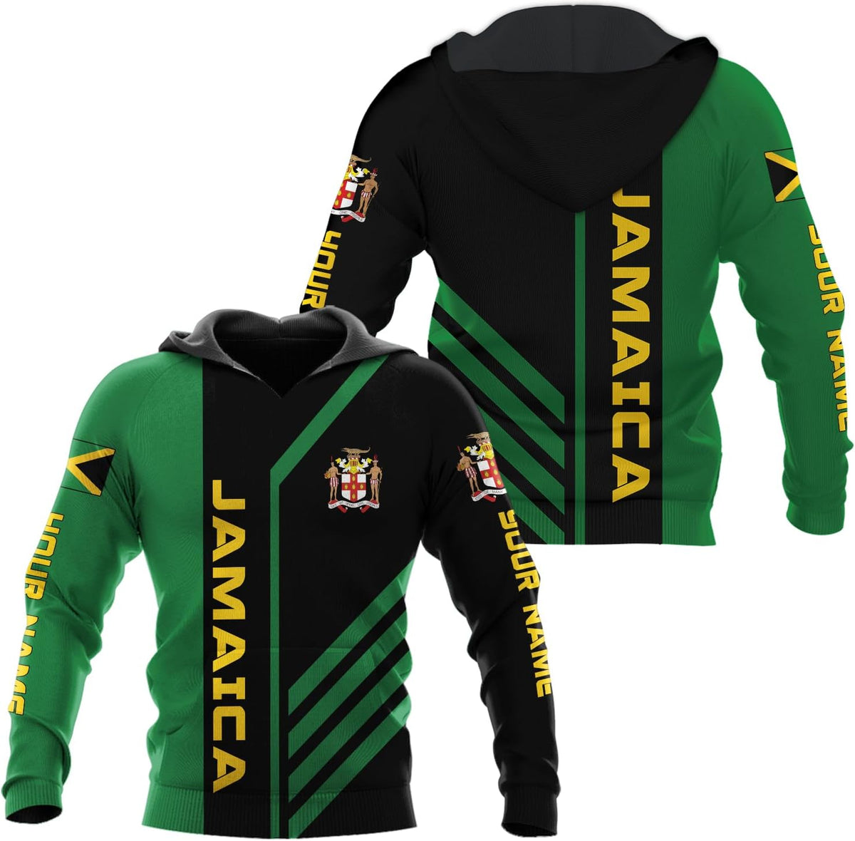 Personalized Jamaica Hoodie - Men & Women Jamaican Pride Shirt Gifts
