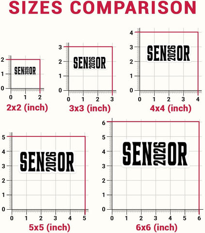 3 Pcs Senior 2026 Stickers, Senior Stickers, Senior Car Decorations Class of 2026, Senior Year 2026 - Vinyl Stickers for Laptop Water Bottle Phone Car Helmet 3 Inches
