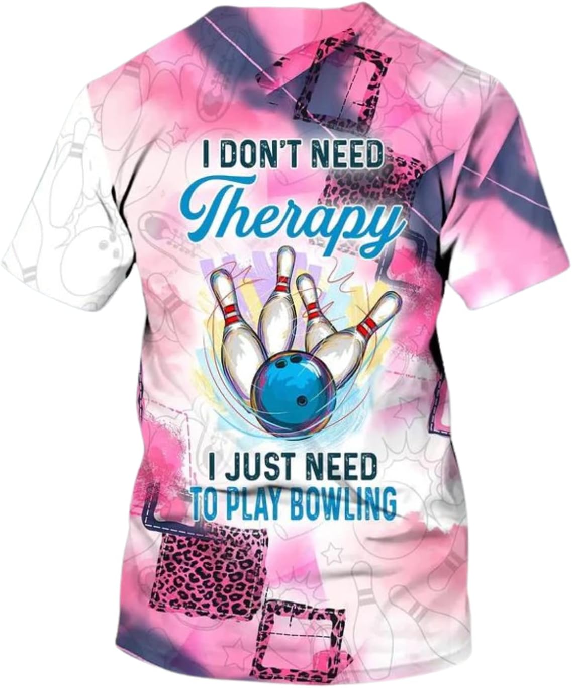 Personalized Name Bowling Shirts for Women 3D, Bowling Shirts with Name, Custom Bowling Shirts Gift for Bowling Lover