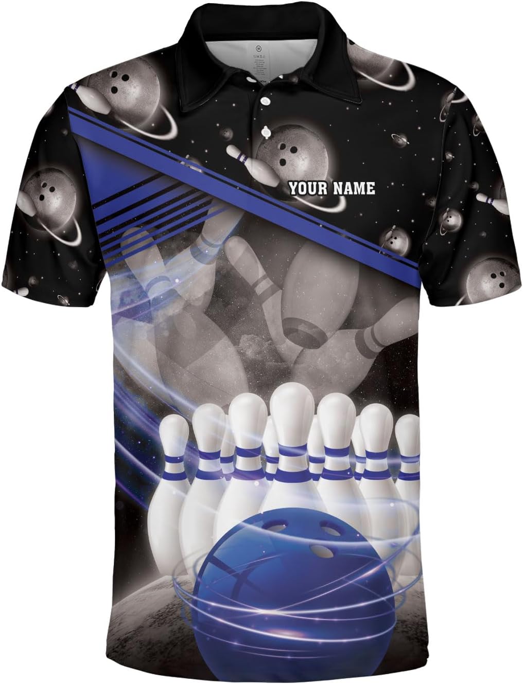 Custom Bowling Polo Shirt Personalized 3D Team Name Bowling Shirts for Men Women Jersey Unisex Bowler Short Sleeve Gift Tee
