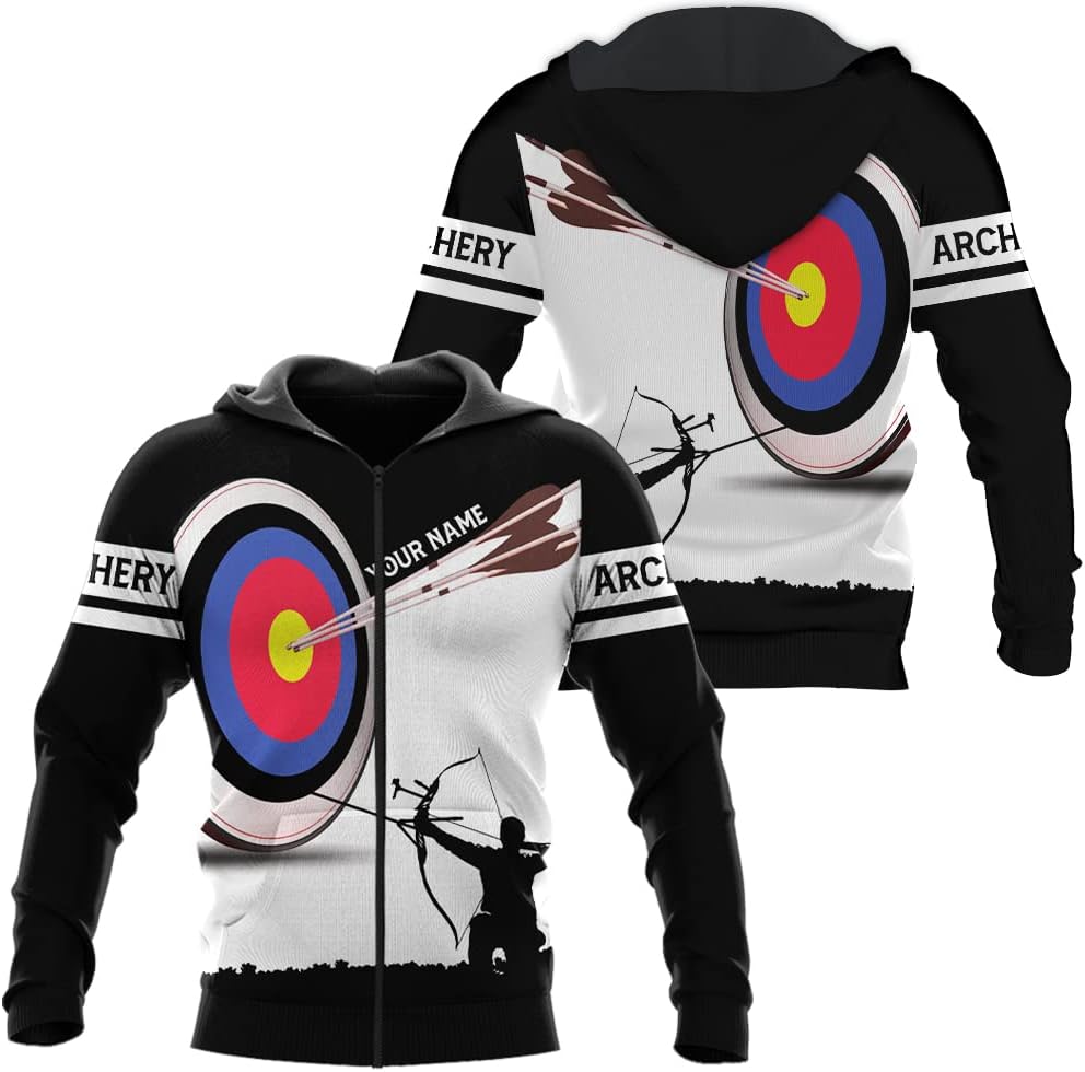 Personalized Men's Archery Shirts, Custom Name & Team Name Jerseys, S-5XL Polo Shirts