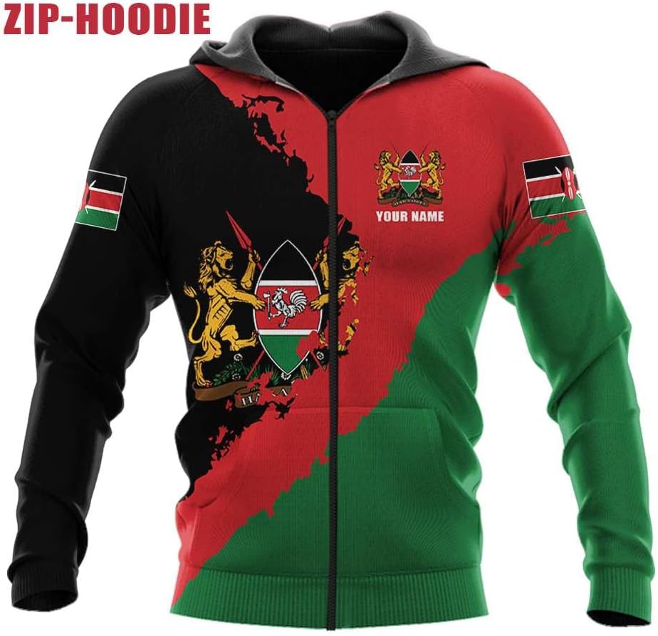 Personalized Kenya Flag 3D Shirts - Kenyan Pride Gift