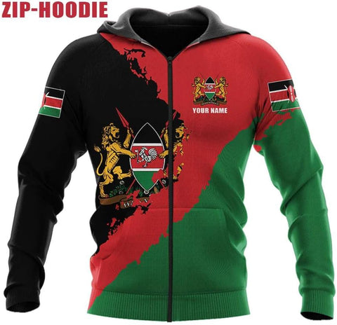 Personalized Kenya Flag 3D Shirts - Kenyan Pride Gift