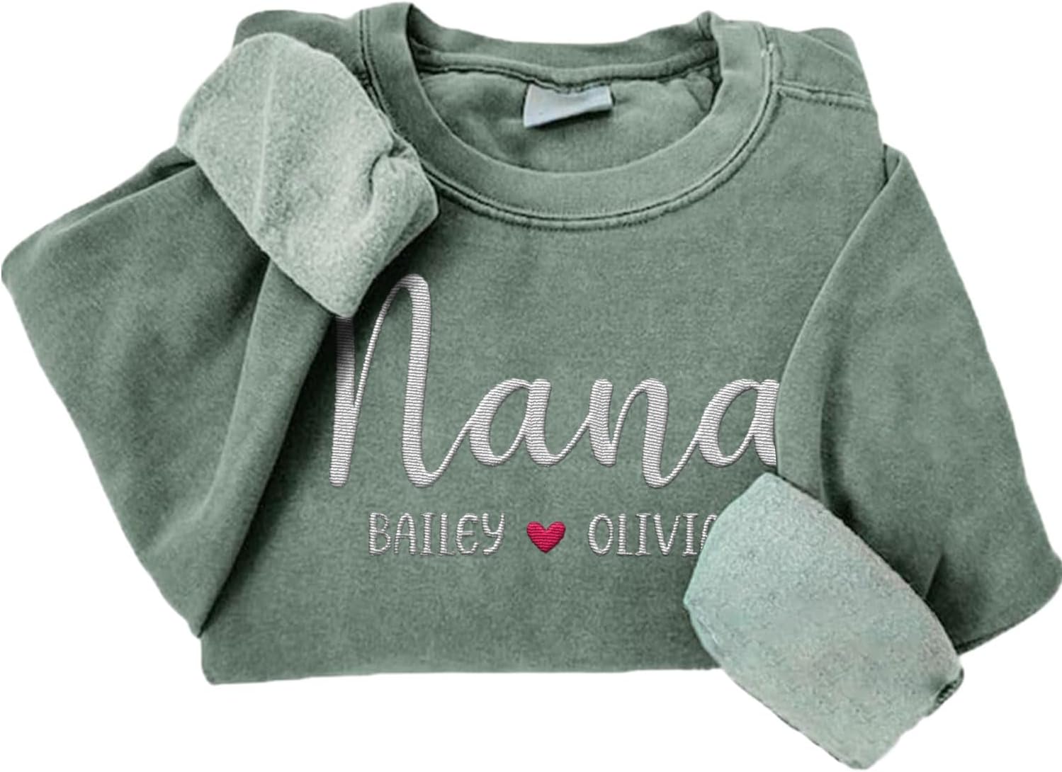 Riveprints Personalized Nana Sweatshirt for Women, Custom Nana with Grandkids Names Gifts Christmas, Valentine, Mothers Day