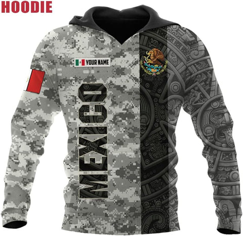 Personalized Name Mexican Hoodie 3D, Customized Mexican Hoodies for Men, Unisex Mexico Hoodie 3D, Mexico Hoodies for Men, Mexico Flag Gift for Women, T Shirt, Zip Up Hoodie, Sweatshirt HD20