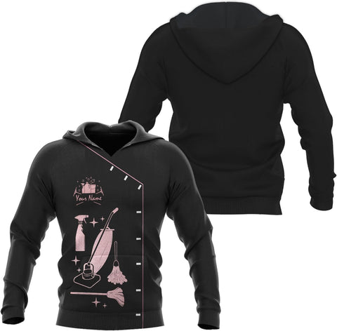 Personalized Housekeeping Shirt 3D All Print Cleaning Service Tshirt Gifts for Housekeeper, House Cleaning Uniforms for Women