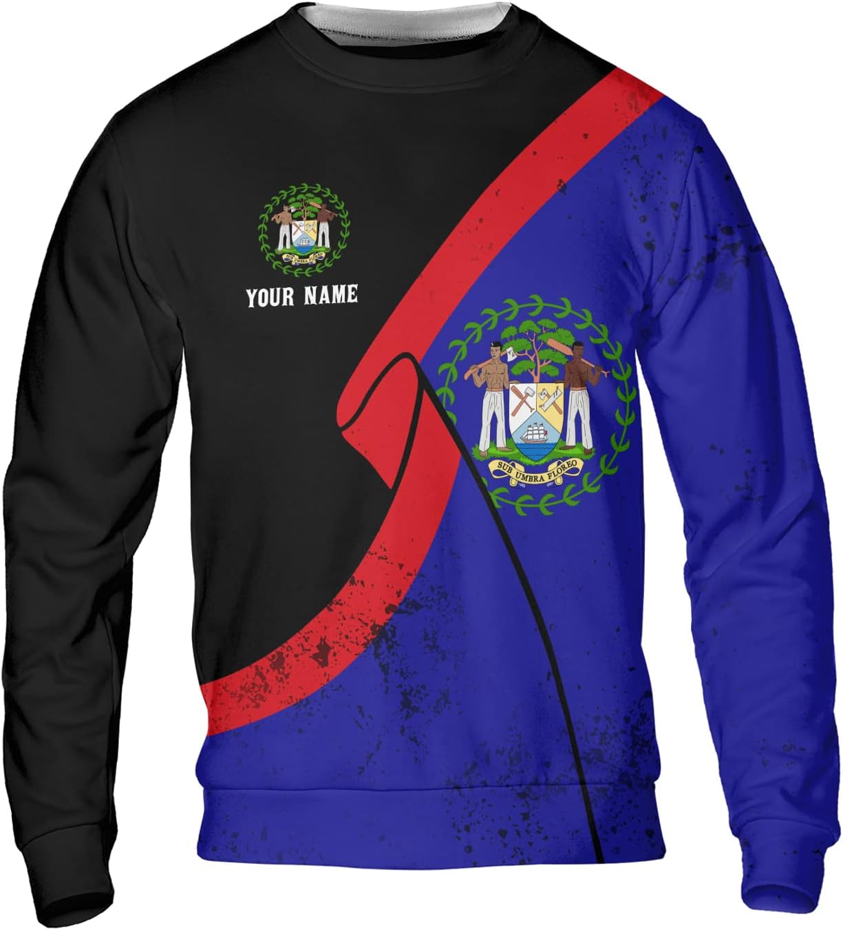 Personalized Belize Shirt for Men and Women, Coat of Arms of Belize Flag Flag Shirt, Belizean Country Flag Gift