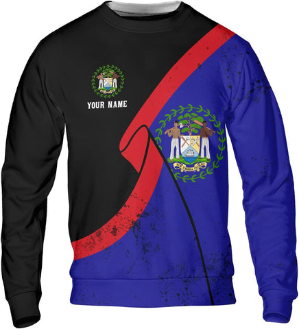 Personalized Belize Shirt for Men and Women, Coat of Arms of Belize Flag Flag Shirt, Belizean Country Flag Gift
