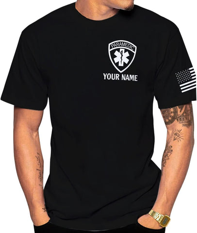Mostefy Personalized EMT Shirt, EMS Shirt, Customized EMS Shirts,EMT Paramedic Uniform Emergency Medical Technician Shirts