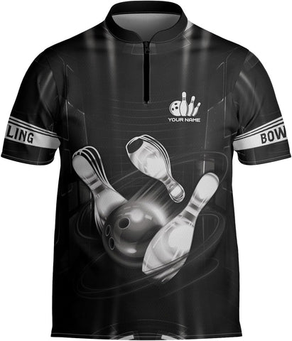 mostprints Personalized Bowling Jersey Gift 3D Custom Bowling Shirts for Team Name Bowl Bowler Shirt Unisex Cool Men Women