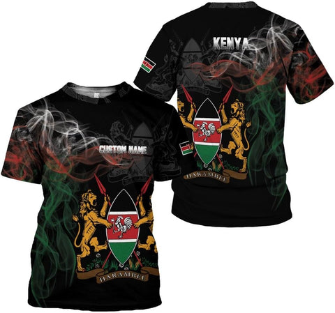 Personalized Kenya Flag 3D Shirts - Kenyan Pride Gift