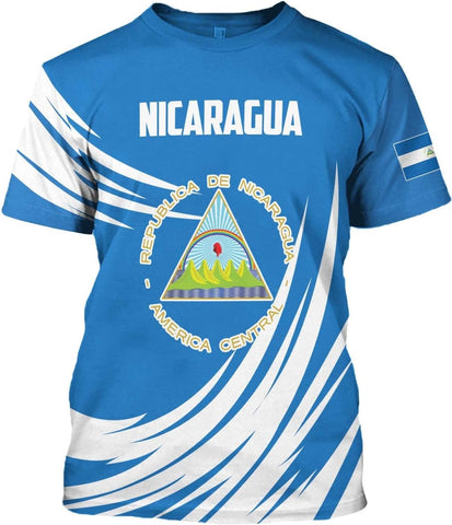 Personalized Nicaragua Shirt Custom Nicaragua Flag Lion Shirt for Men & Women Nicaraguan Camisas T-Shirt, Nicaragua Tshirt