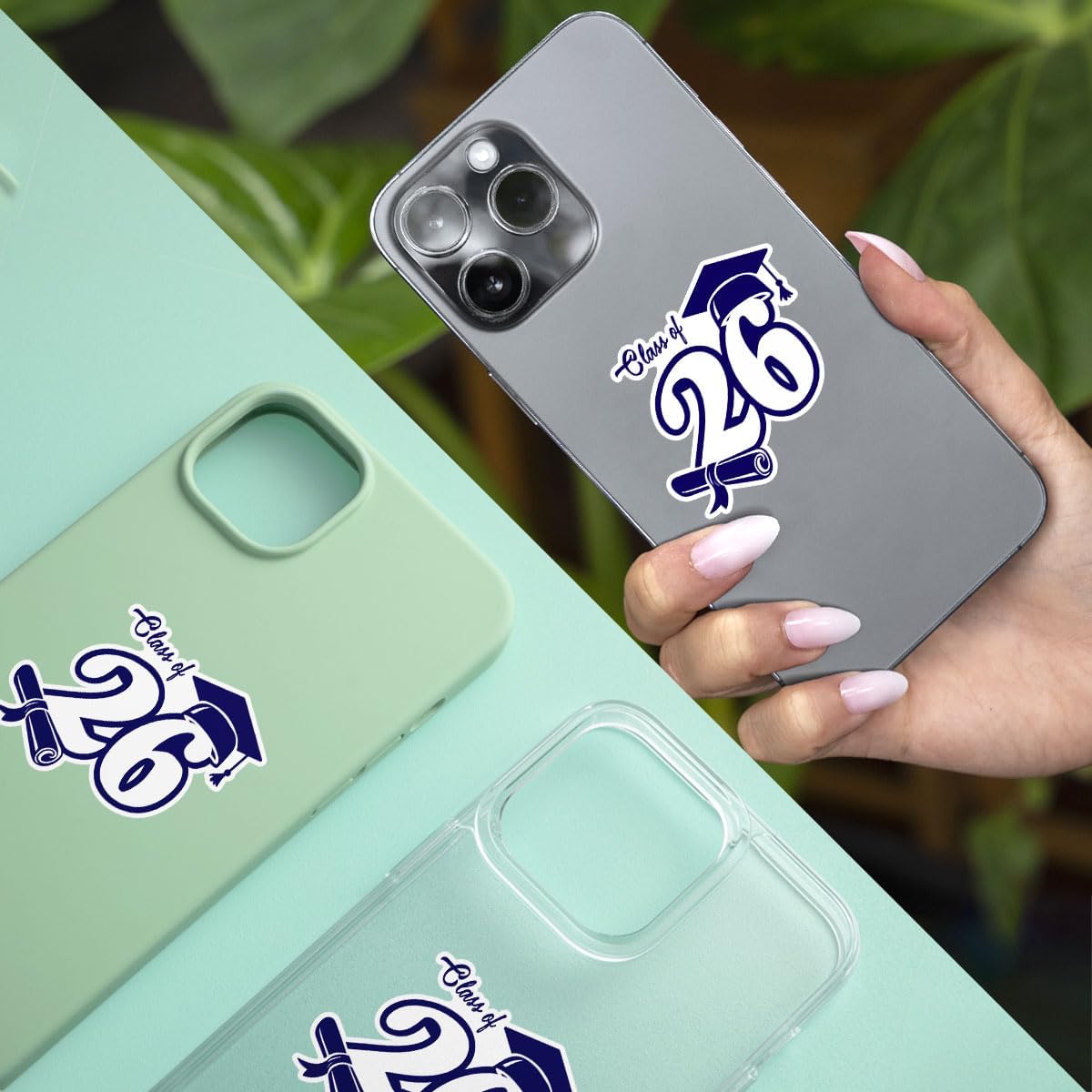 3 Pcs Senior 2026 Sticker, Class of 2026 Sticker, 2026 Senior Sticker, Graduation 2026 Sticker for Laptop Water Bottle Phone Car Window Helmet Vinyl Stickers 3 Inches (Class of 2026)